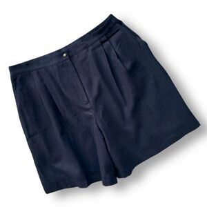 Vintage Classic Black Wool Women's Shorts